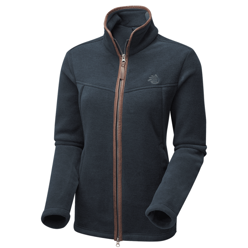 Oxford Fleece Jacket Blue Melange Women
