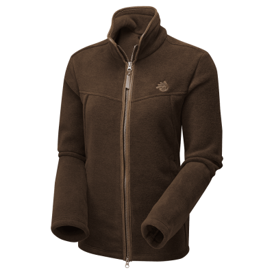 Oxford Fleece Jacket Brown Melange Women