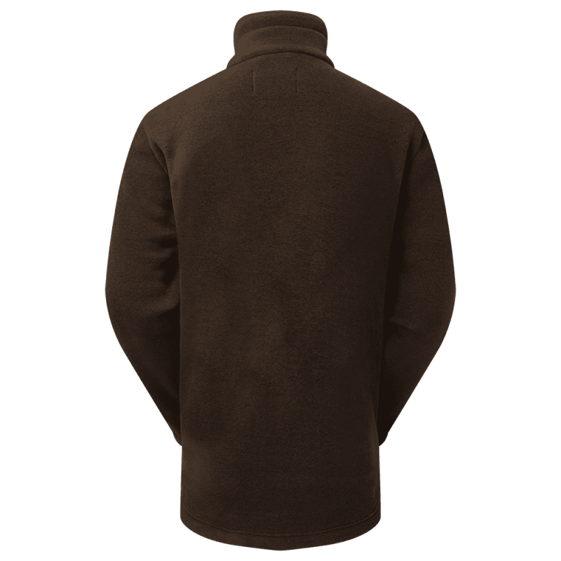 Oxford Fleece Jacket Brown Melange - Image 2