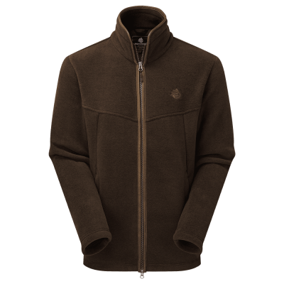 Oxford Fleece Jacket Brown Melange