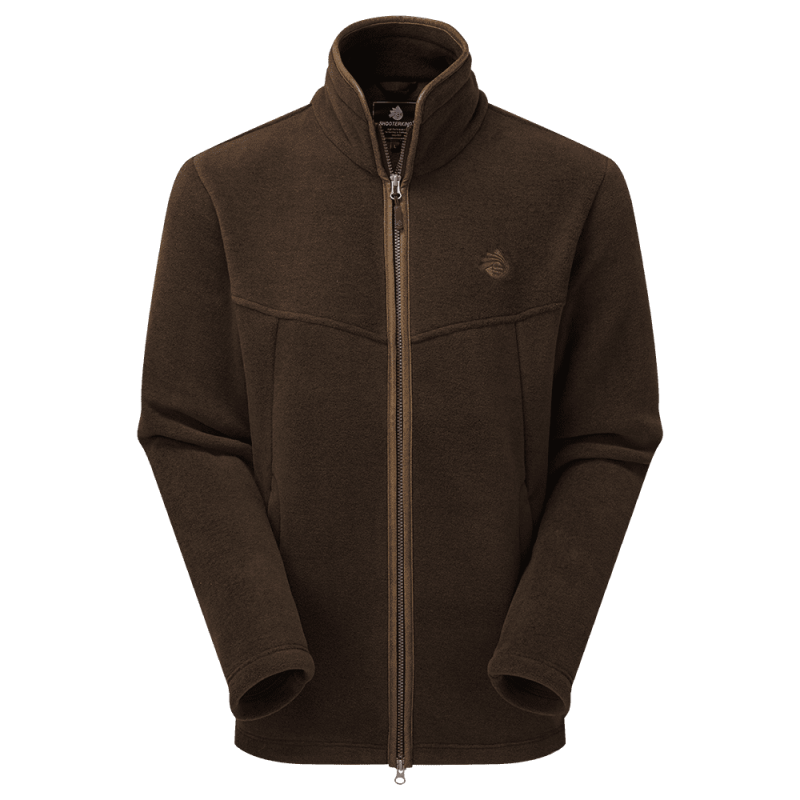 Oxford Fleece Jacket Brown Melange