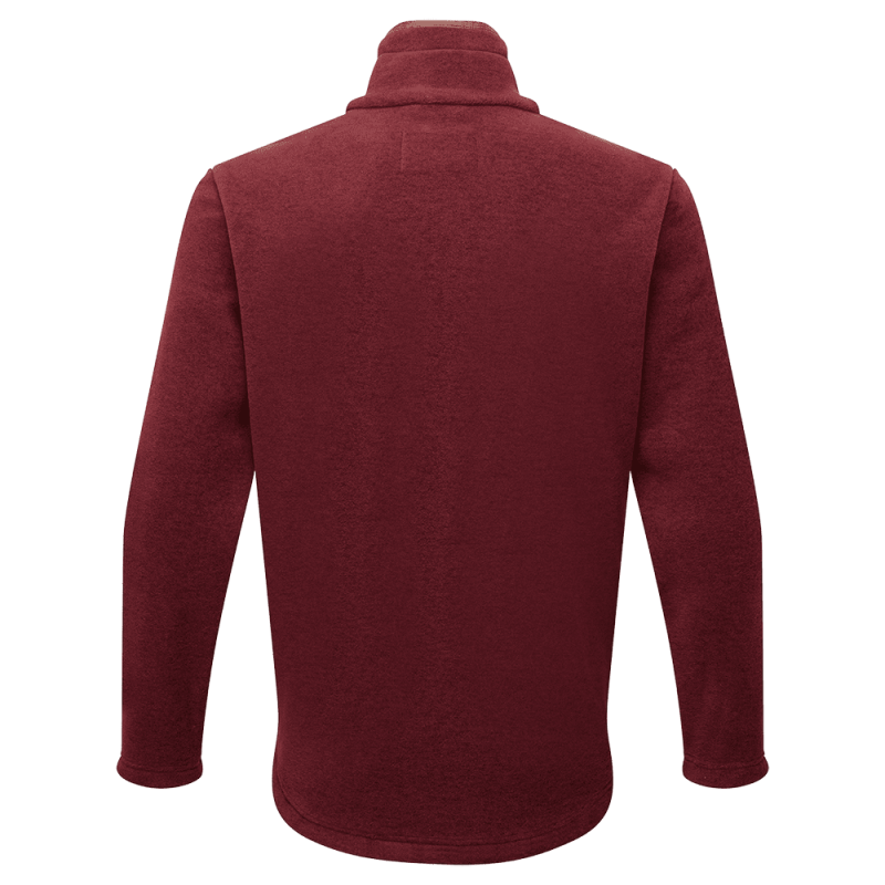 Oxford Fleece Jacket Claret Melange - Image 2