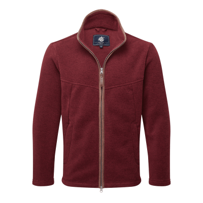Oxford Fleece Jacket Claret Melange