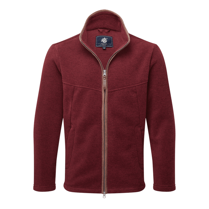 Oxford Fleece Jacket Claret Melange