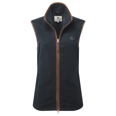 Oxford Fleece Gilet Blue Melange Women
