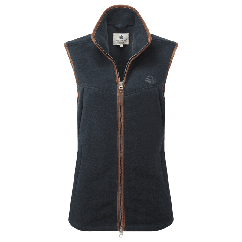 Oxford Fleece Gilet Blue Melange