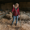 Oxford Fleece Jacket Claret Melange Women - Image 4