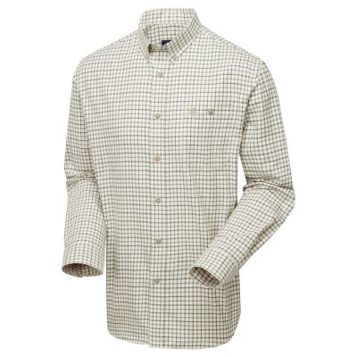 Pheasant Flannel Shirt Beige/Green