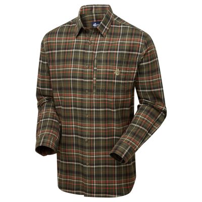 Lodge Flannel Shirt Green/Orange