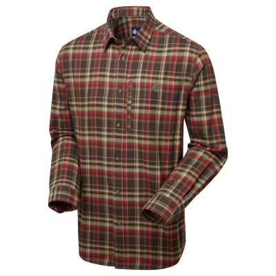 Tundra Flannel Shirt Brown/Red