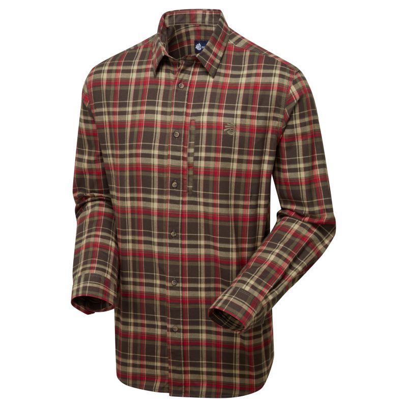 Tundra Flannel Shirt Brown/Red